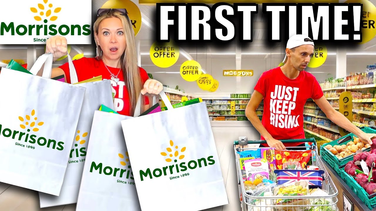 Shocking FIRST TIME grocery SHOPPING at MORRISONS! 🛒 weekly food haul