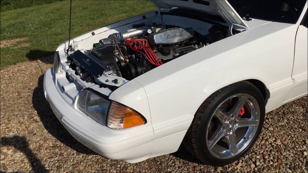 1993 Mustang SuperCharged cold Start & walk around