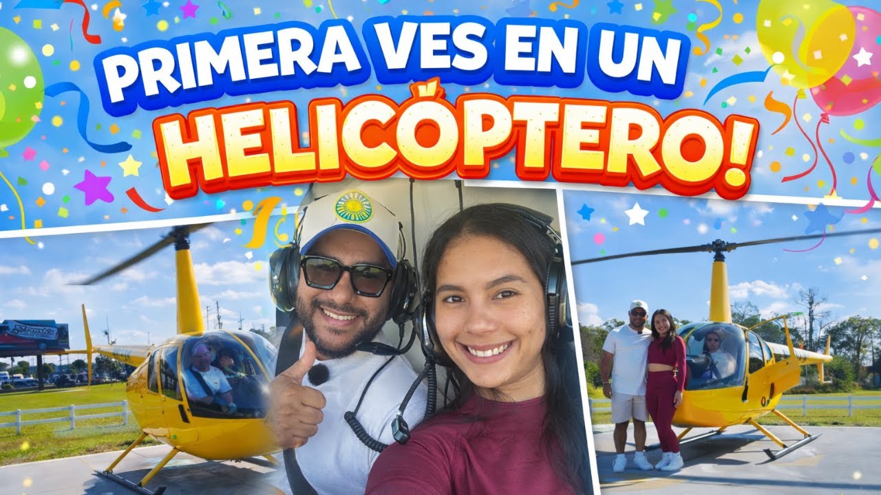 😱Mi primera experiencia en helicóptero 😅🚁 | Vlog
