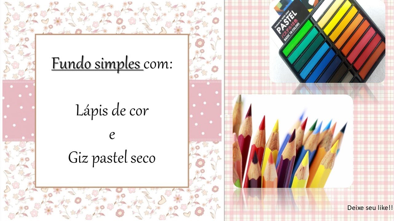 FUNDO simples com lápis de cor e giz pastel seco