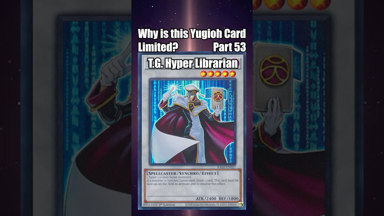 Why is T.G. Hyper Librarian Limited? In 1 Minute! #yugiohmasterduel #yugiohtcg  #yugiohcommunity
