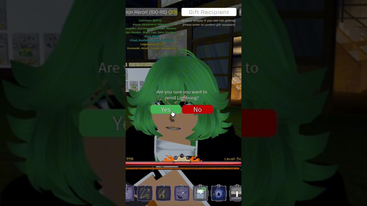 Rerolling Lightning gone wrong in #peroxide #roblox