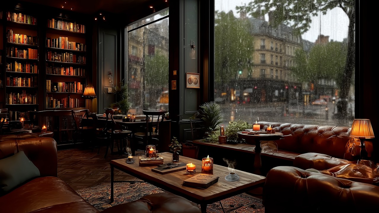 Jazz Music for Relaxation in a Rainy Cafe &mdash; Sip Coffee and Ease Your Tired Mind