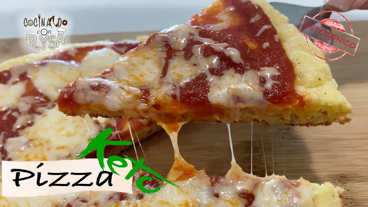 como hacer 🍕 PIZZA KETO CETOGENICA RAPIDA con harina de almendras HOW MAKE BEST almond flour  4K
