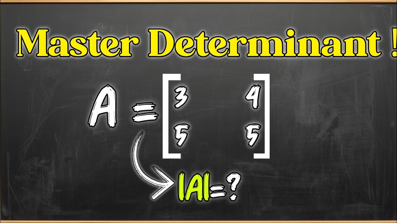 Determinants Made Easy| Determinant of a 2×2 Matrix