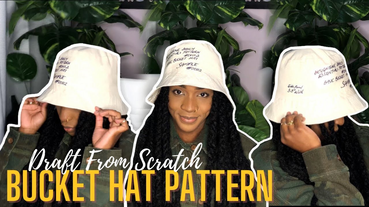 BUCKET HAT PATTERN | Draft From Scratch | Designisme Daily