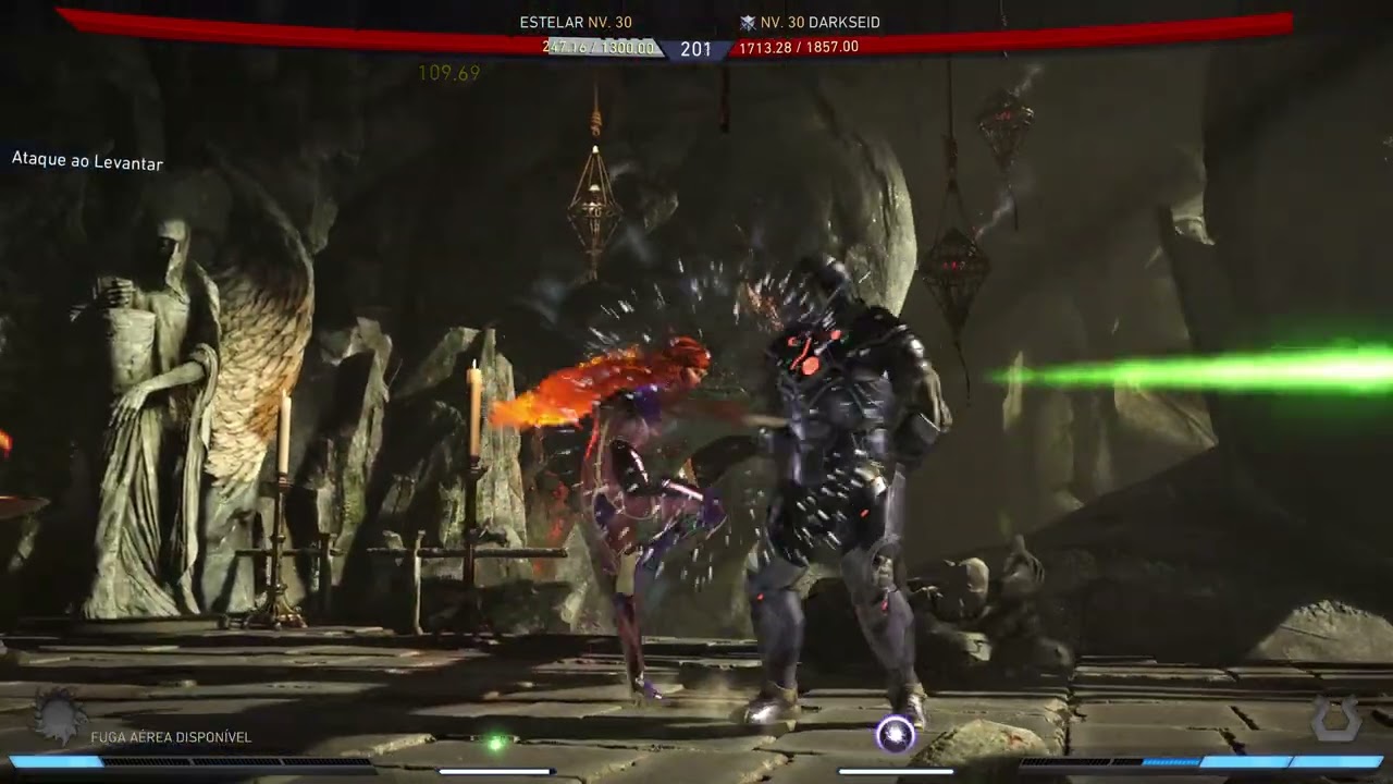 Starfire Princes Tamaram vs Darkseid Apokolips Lord - Injustice 2 hard level