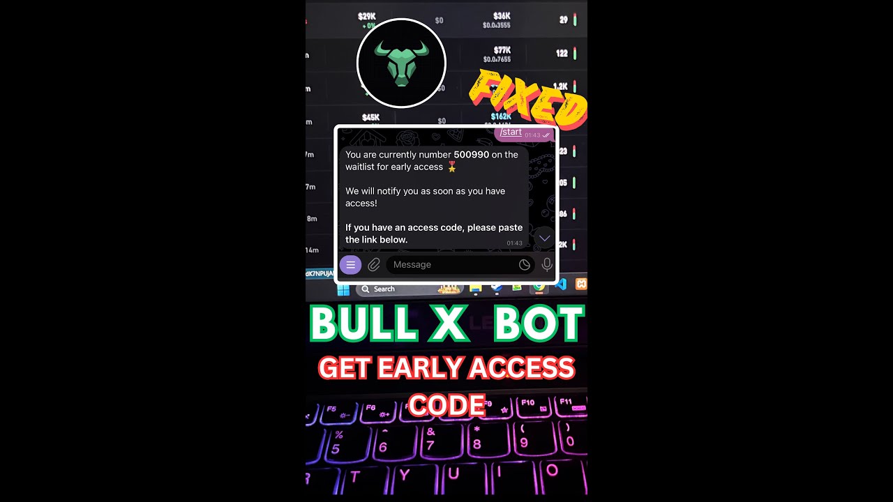 FIX BullX Bot Asking for acces code and get instant access