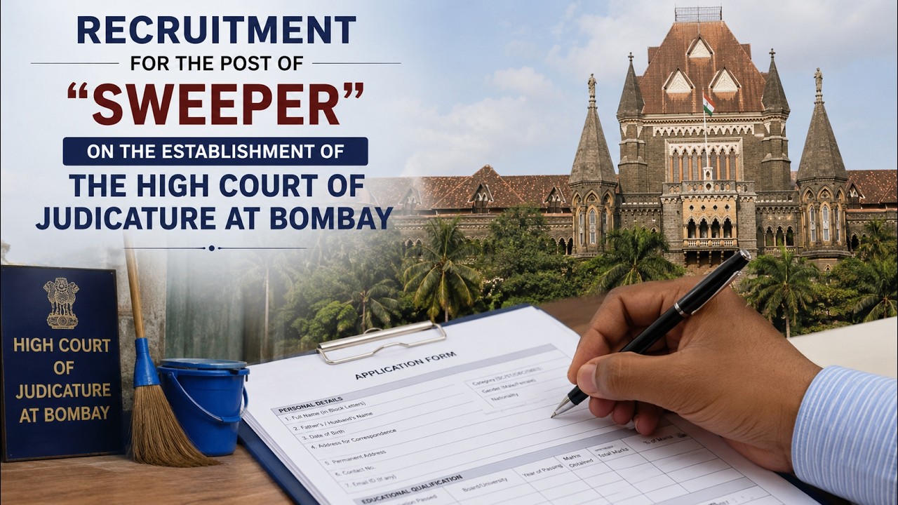 Bombay High Court Recruitment 2026 | Form Filling Process | Sweeper |