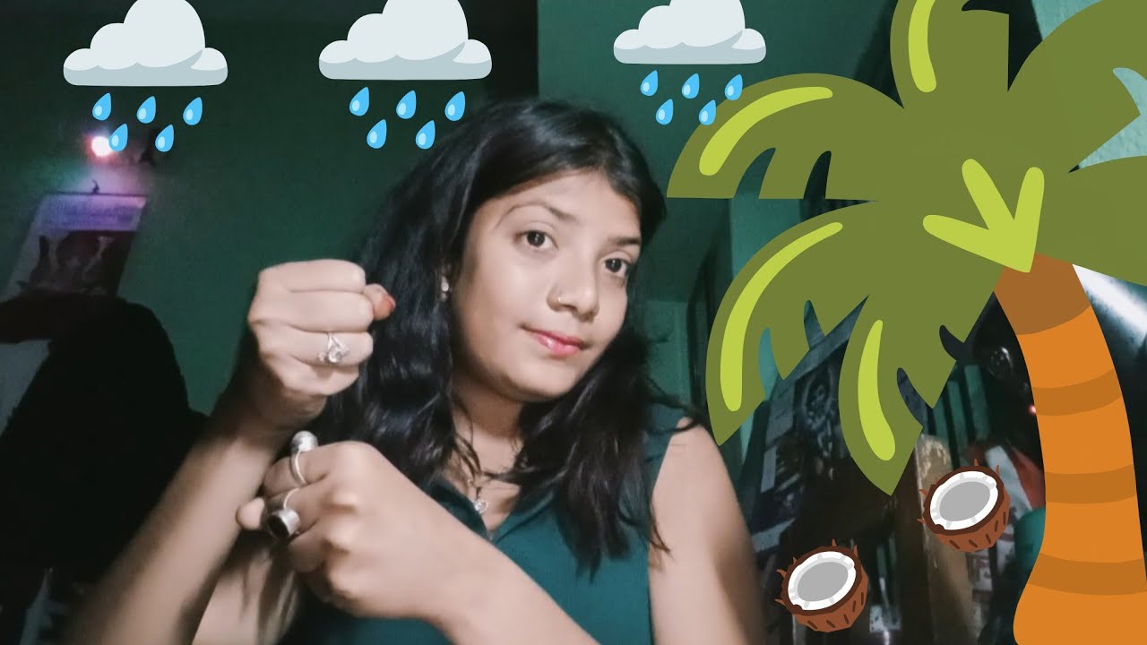 ASMR Trying A New Trigger / coconut Rain 🥥 🌧️