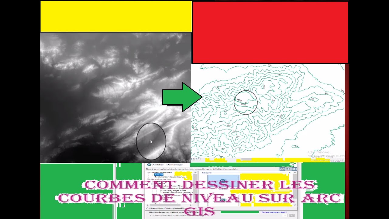 Comment Dessiner Les Courbes De Niveau Sur //// Arc Gis ///