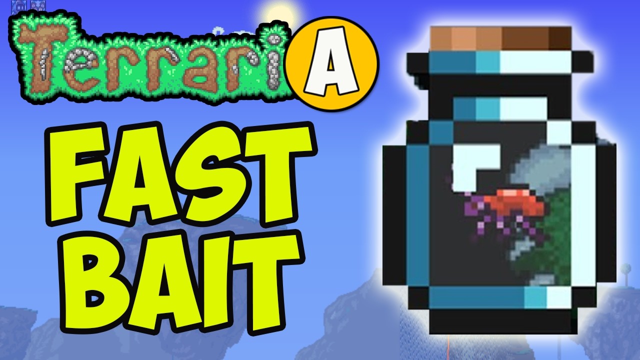 Terraria how to get Bait (EASY) | Terraria Farm Bait  | Terraria Bait