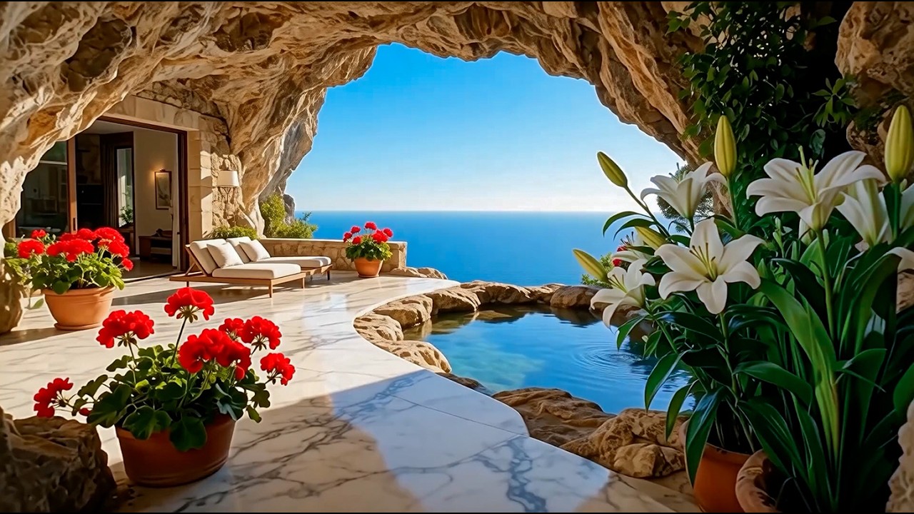 Seaside Cave Villa 🎶 Elegant Instrumental Harmony 🕊️ High-End Luxury Ambience & Serene Music