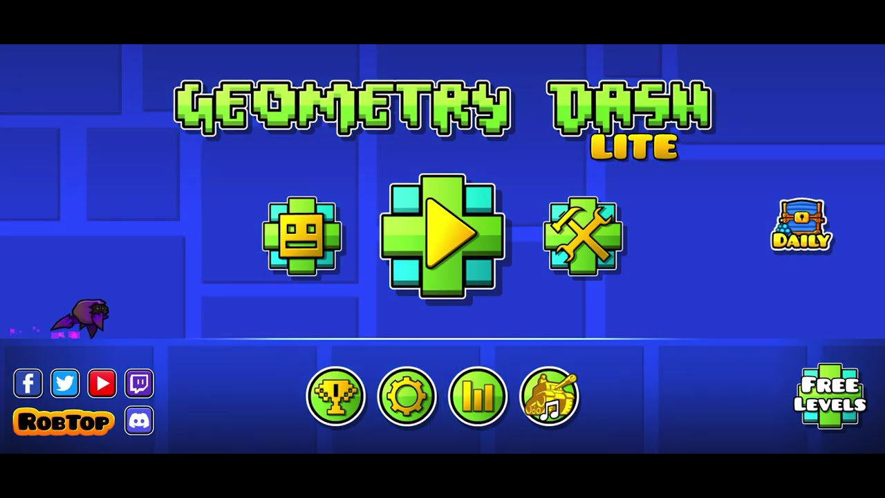 Finisco (di nuovo ) in pochi tentavi  i primi 2 livelli di geometry dash