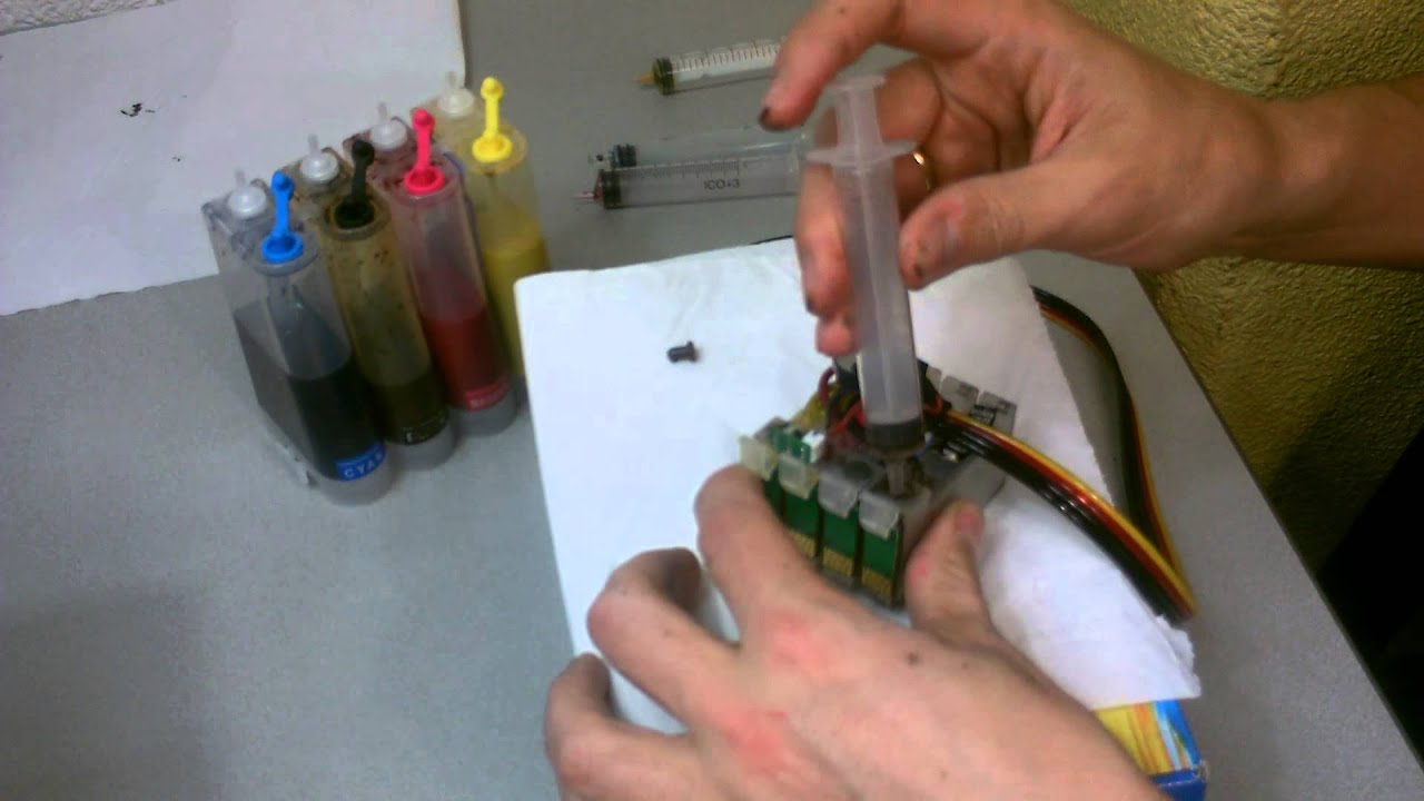 Instalación CISS para Epson WF-7210 WF-7110