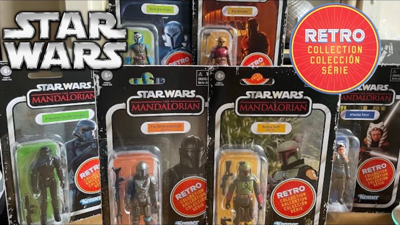 Star Wars The Retro Collection The Mandalorian Wave 2 figures unboxing & review