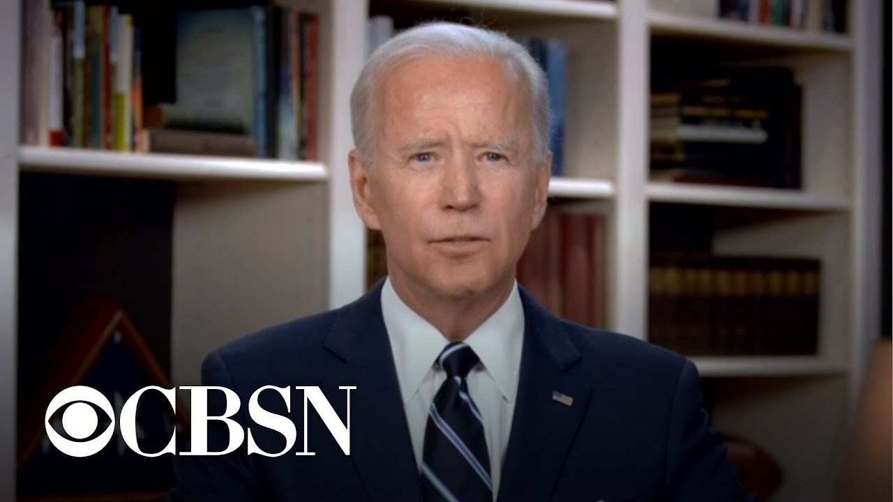 Joe Biden speaks via video at George Floyd's funeral: 