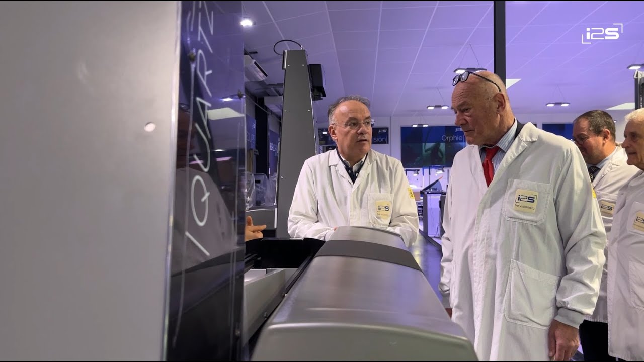 Visite d'i2S - Alain Rousset, Président de la région Nouvelle Aquitaine