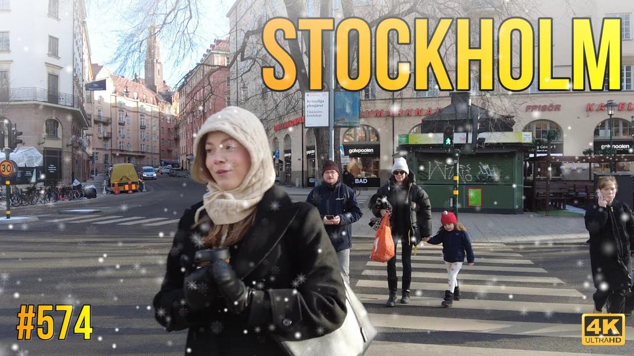 Winter walk in Stockholm during -10c | L&auml;rkstaden / Sibirien #574
