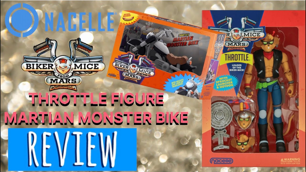 Nacelle Company - Biker Mice Throttle figure and Martian Monster Bike REVIEW