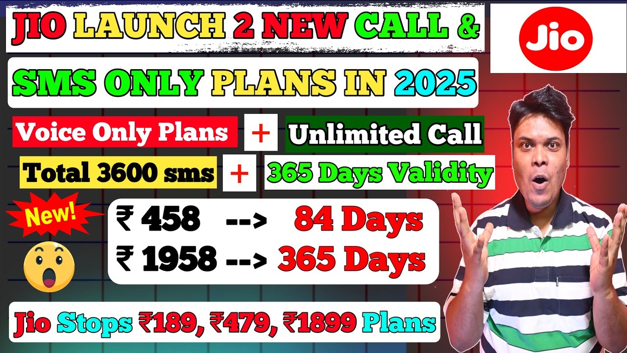 Jio 458 Plan Details | Jio 1958 Plan Details | Jio Only Calling Recharge 2025 | Jio Value Plans 2025