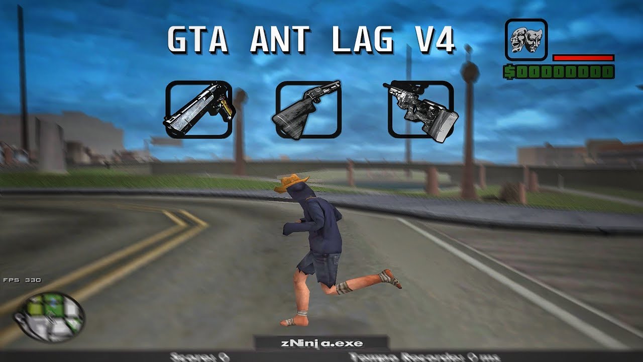 GTA ANT LAG PC FRACO!! - COM SKYBOX SUPER LEVE | 400fps | V4 200mb