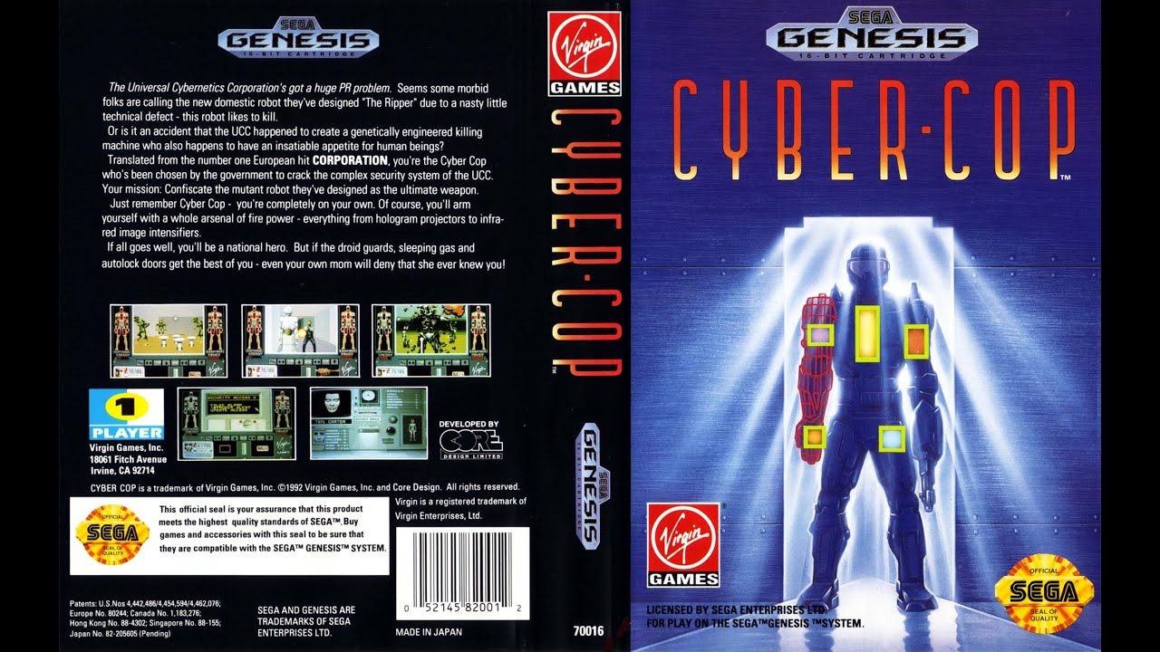 Cyber Cop - SEGA GENESIS | Original Sound Track High Quality