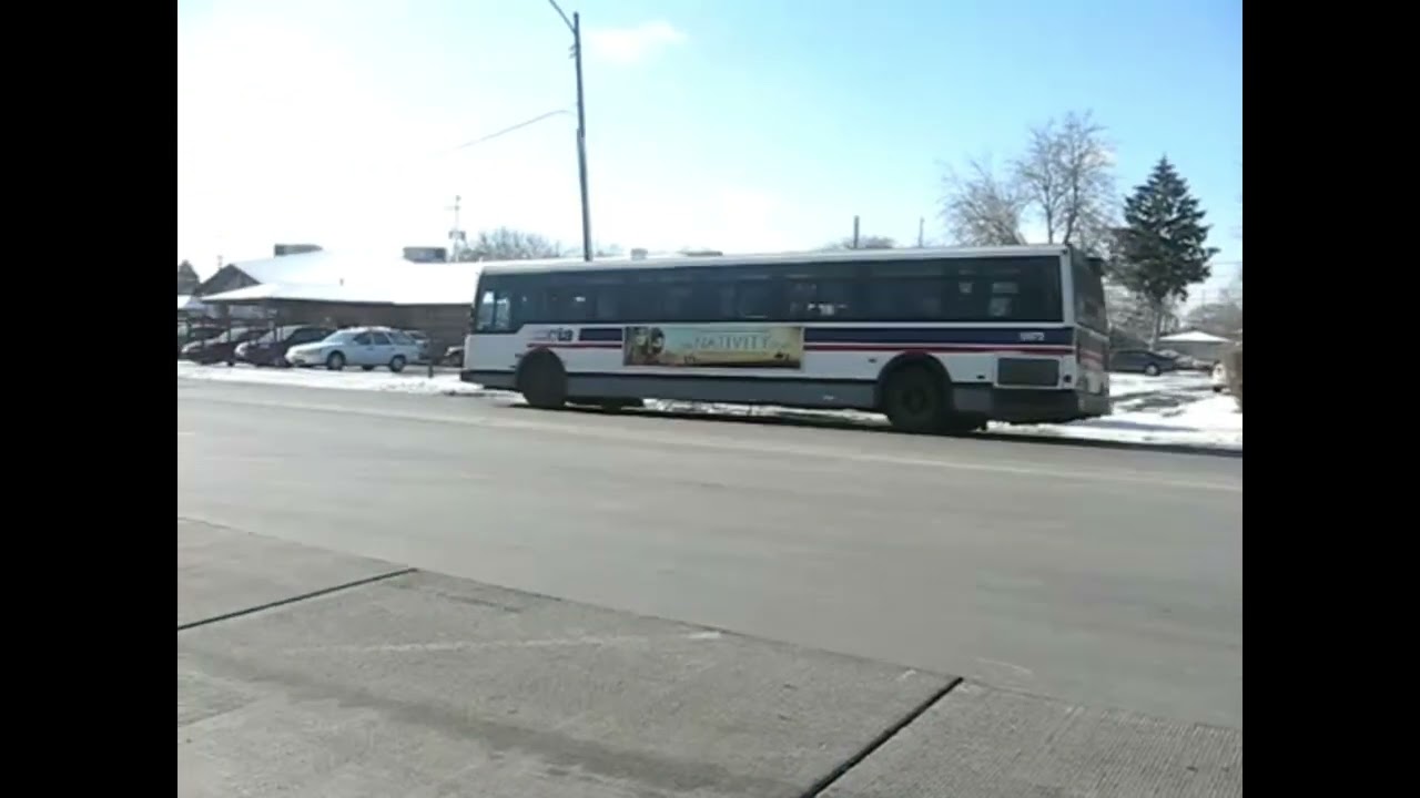 CTA 1991 Flxible Metro B 5673 (maybe) taking off
