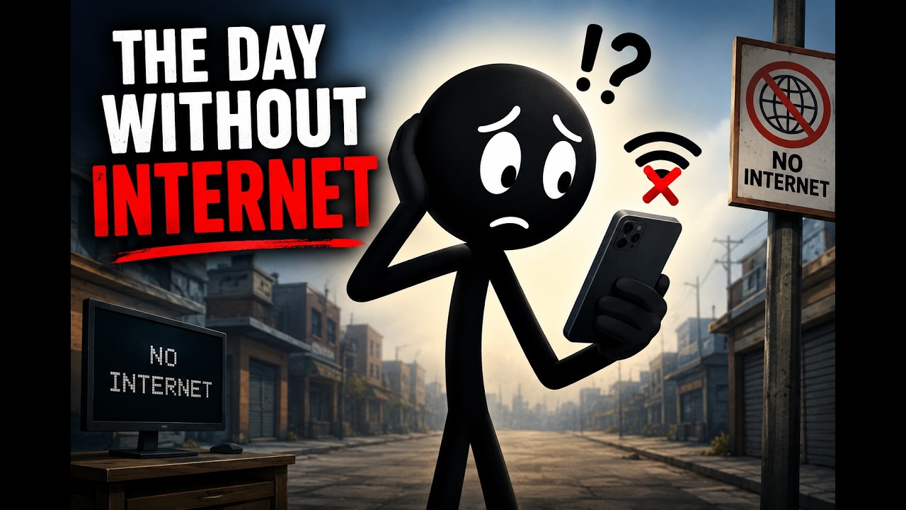 The Day Without Internet | A Stickman Lesson on Life Beyond Screens