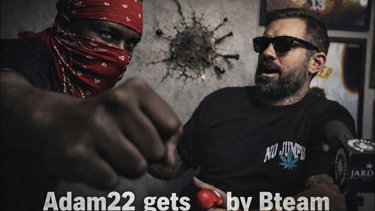 Adam22 get 🥊🥊@ the nails salon by 🅱️team members munchie 🅱️ says”WE EVEN NOW” 😭😭🤣🫡🦅#fyp #viralvideo 