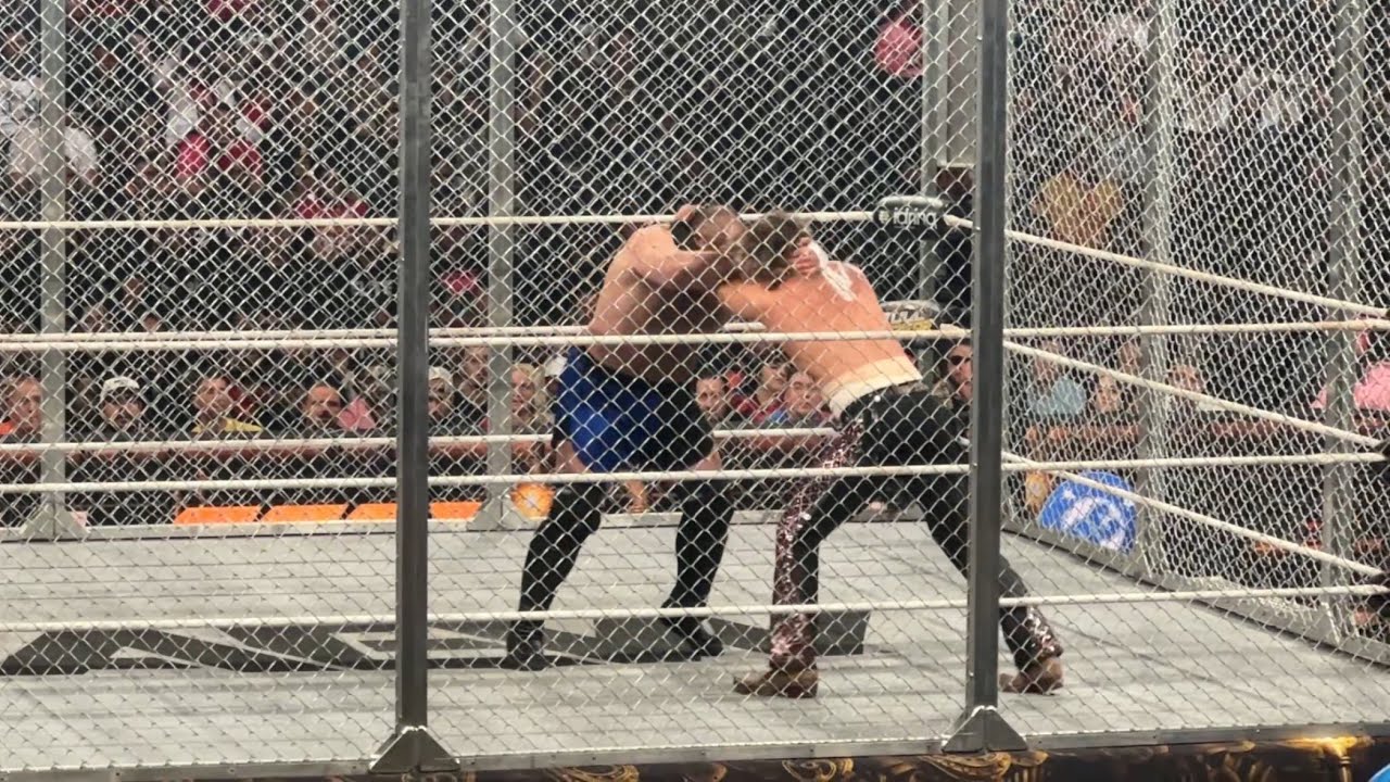 Hangman Page vs. Samoa Joe in a steel cage match AEW World Championship - AEW FULL GEAR 2025 LIVE 