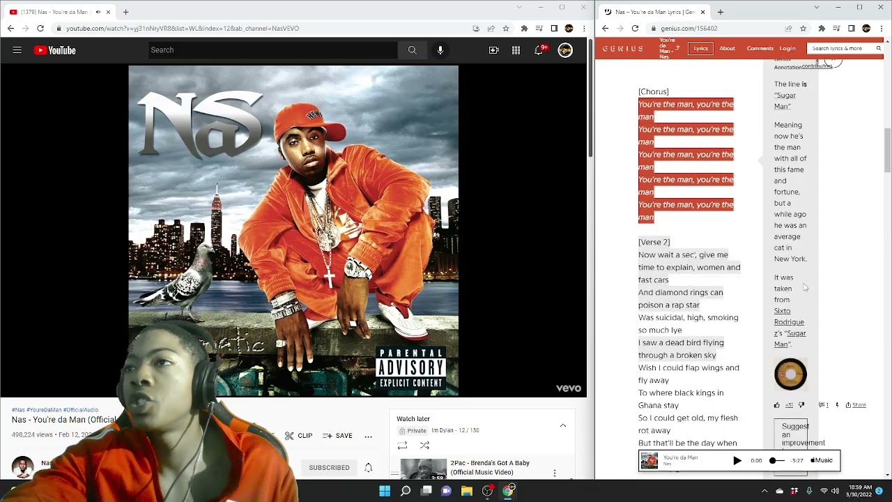 Nas - You're Da Man Reaction!