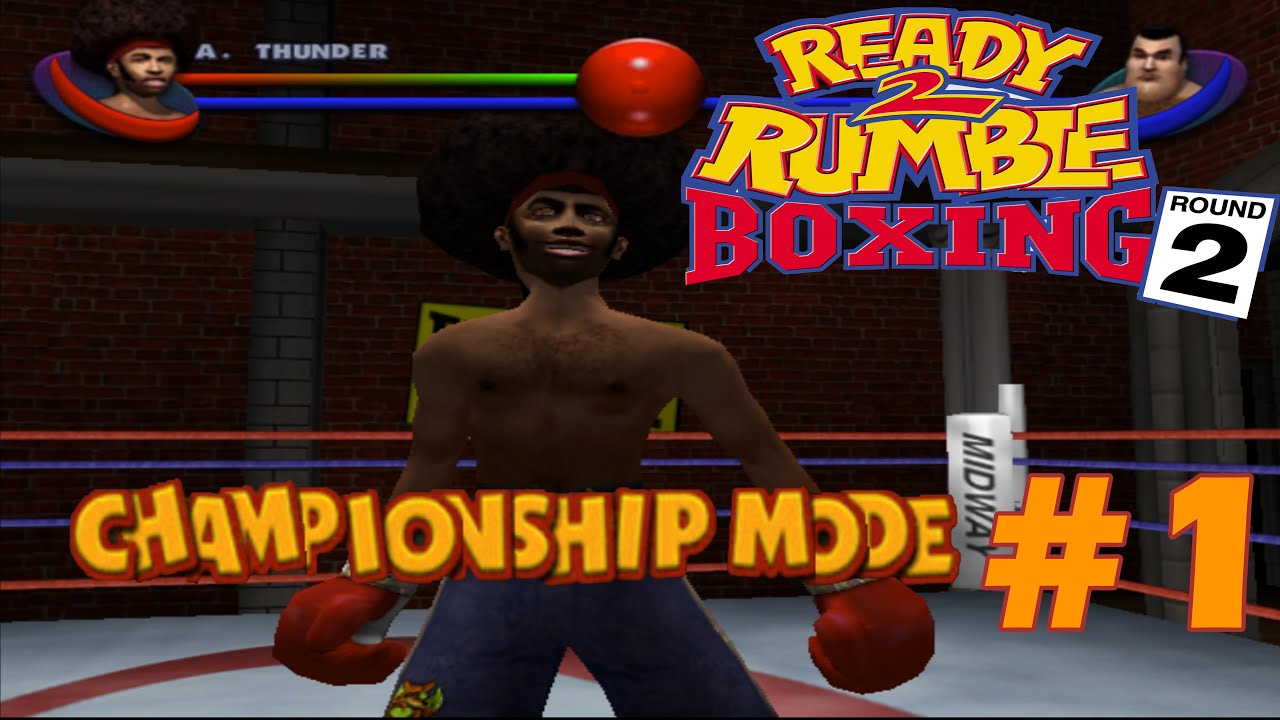 Afro Thunder  - Championship Mode #1 -  Ready 2 Rumble Boxing Round 2(Dreamcast)