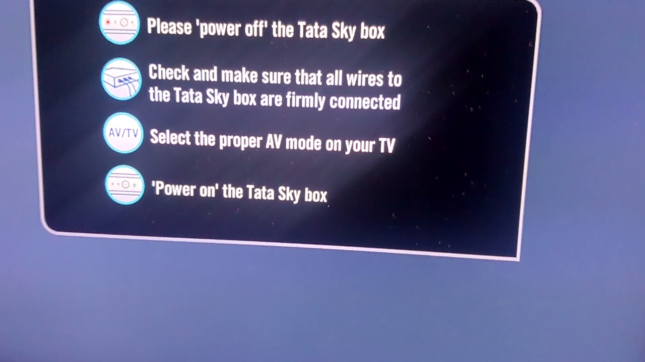 Tata sky all errors fix in a minute