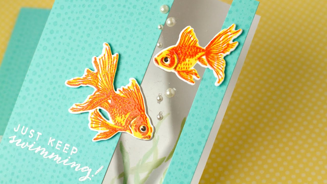 Faux Colored Heat Embossing and Window Panel Card