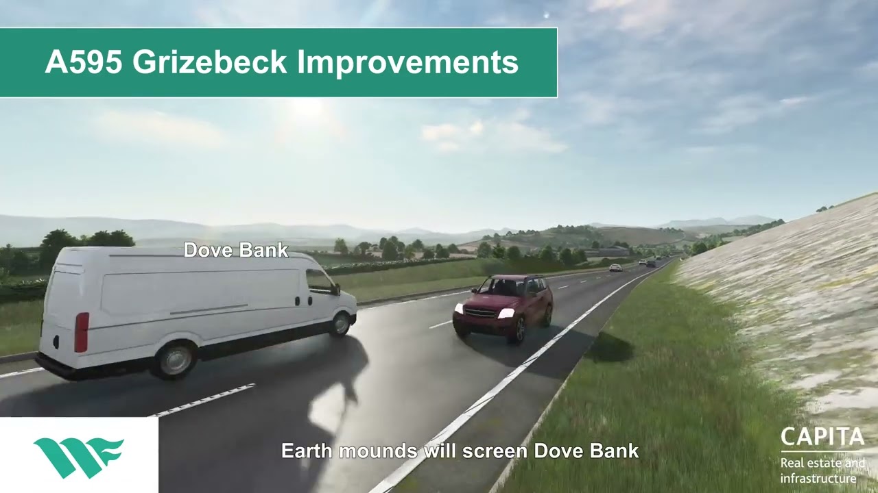 Flythrough of A595 Grizebeck scheme