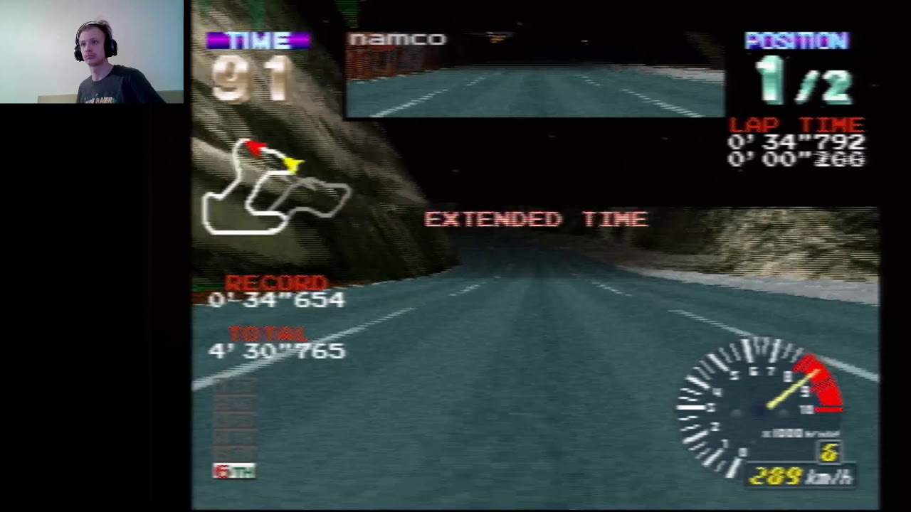 ALZERI Speedruns: Ridge Racer Revolution, Special 1 Extra, Versus Mode using White Angel (1'44