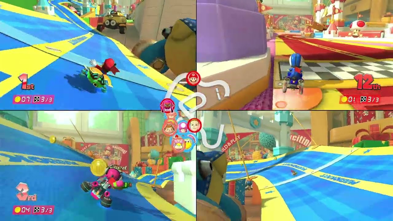Nintendo Switch - Mario Kart 8 Deluxe - VS Race teams multiplayer (3 players)