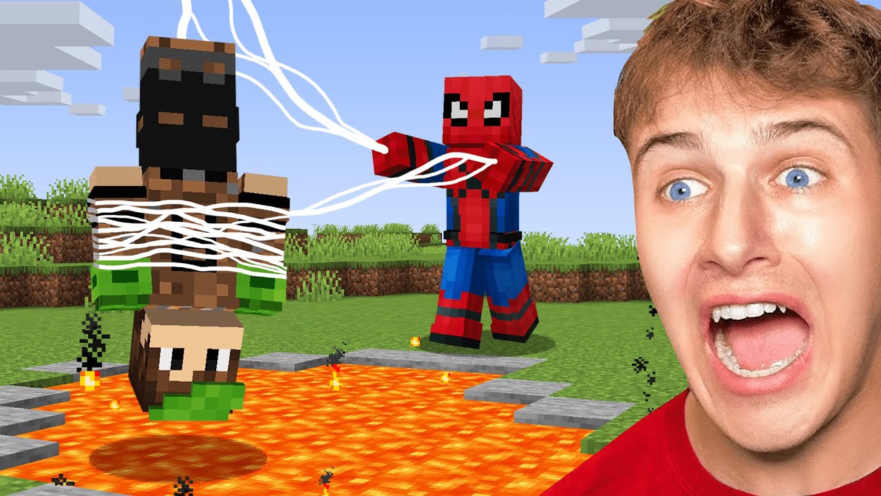 Minecraft Manhunt, но я супергерой