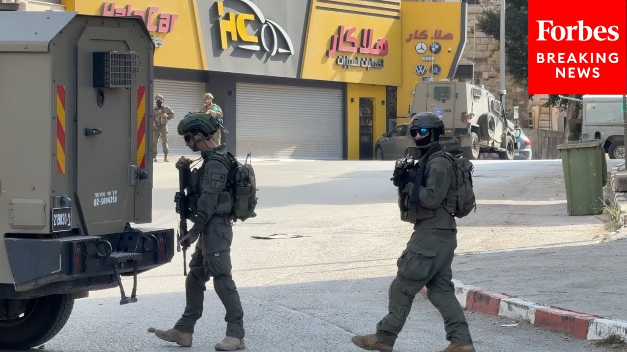 Israeli Forces Clash With Palestinians During Raids In Nablus, West Bank