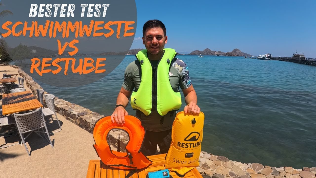 Produkttest: Aufblasbare Schwimmwesten im Vergleich - Khroom vs. SWOART vs. RESTUBE