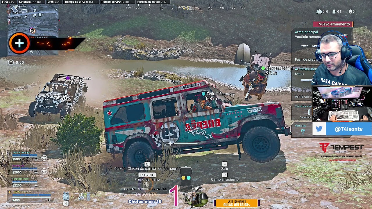 2º Cierre, 50 personas vivas, Algo huele a Choto, Warzone