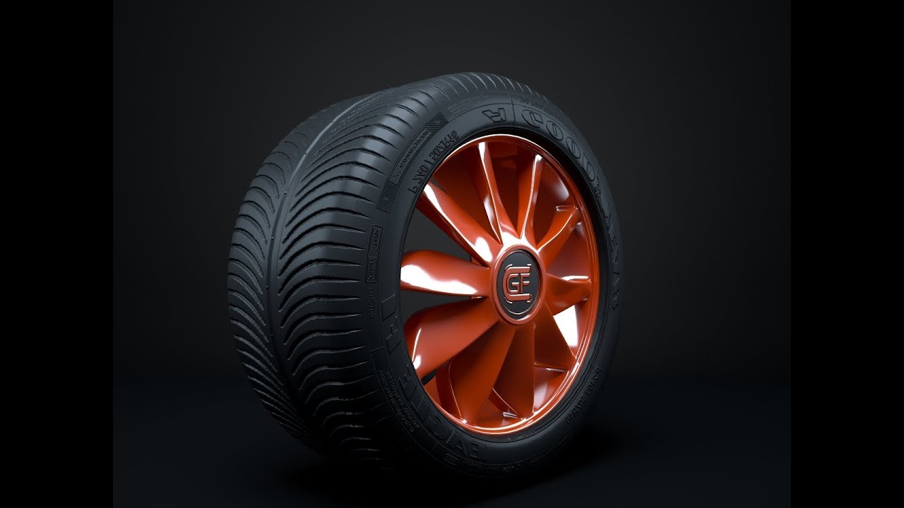 vray automative material serie:realistic tire shader