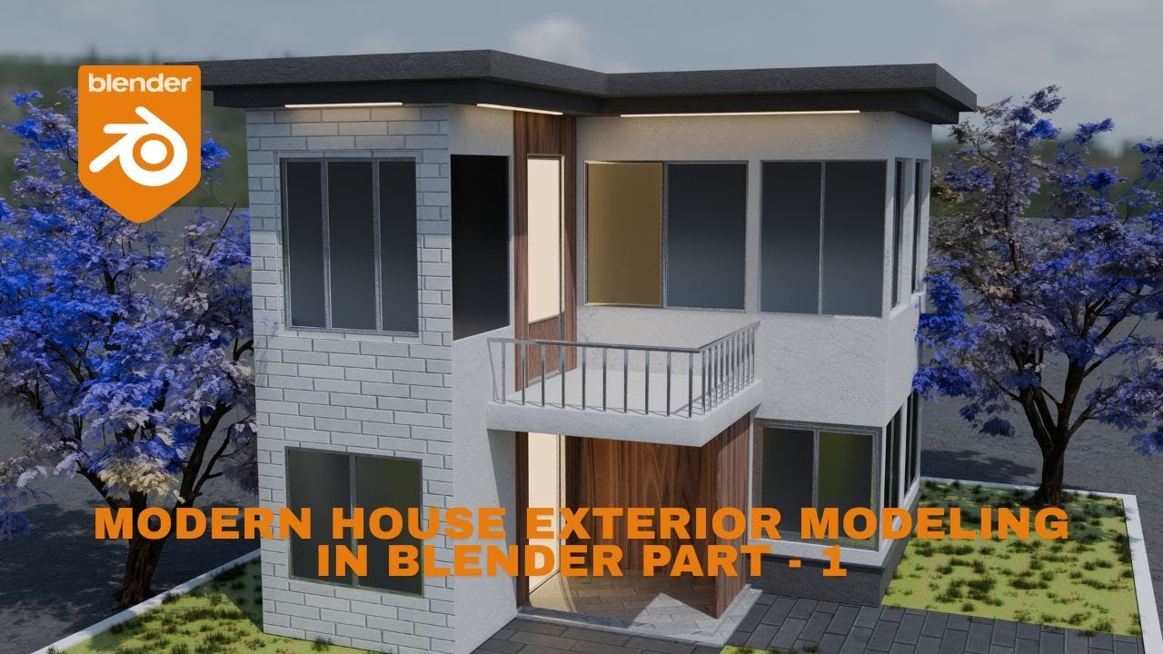 Modern House Exterior Modeling in Blender | Part-1 | Beginner Friendly
