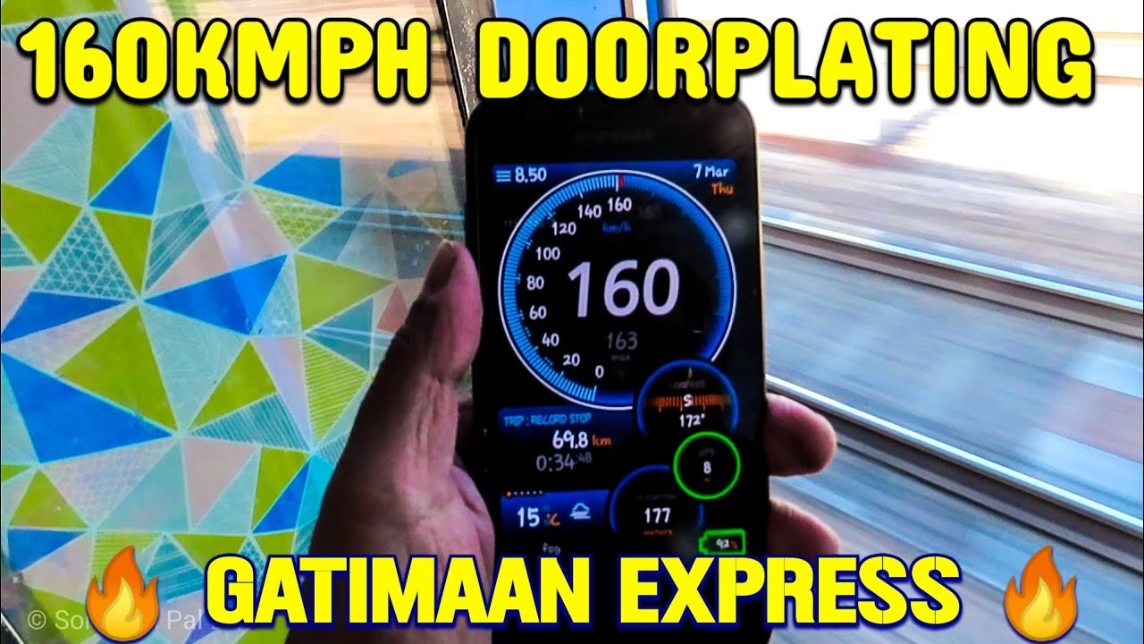 160KMPH Doorplating GATIMAAN EXPRESS &brvbar; Devastating Run through NCR &brvbar; INDIA's FASTEST TRAIN