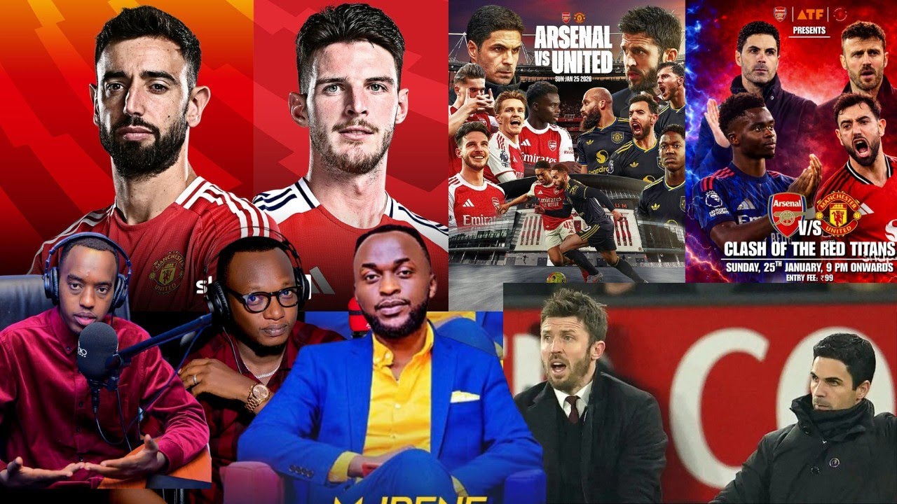 ⚽🚨#derby: ARSENAL VS MANCHESTER UNITED FUADI NA REAGAN RUGAJU BACIYE IMPAKA. kumukino wumunsi. 🚨⚽