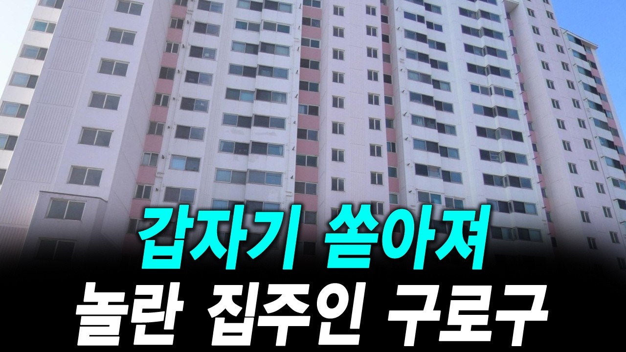 갑자기 쏟아져 놀란 집주인 구로구