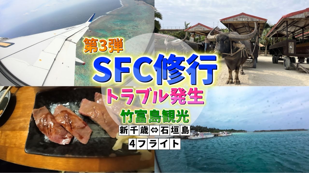 初めての石垣島＆竹富島弾丸旅行・SFC修行第3弾4フライト