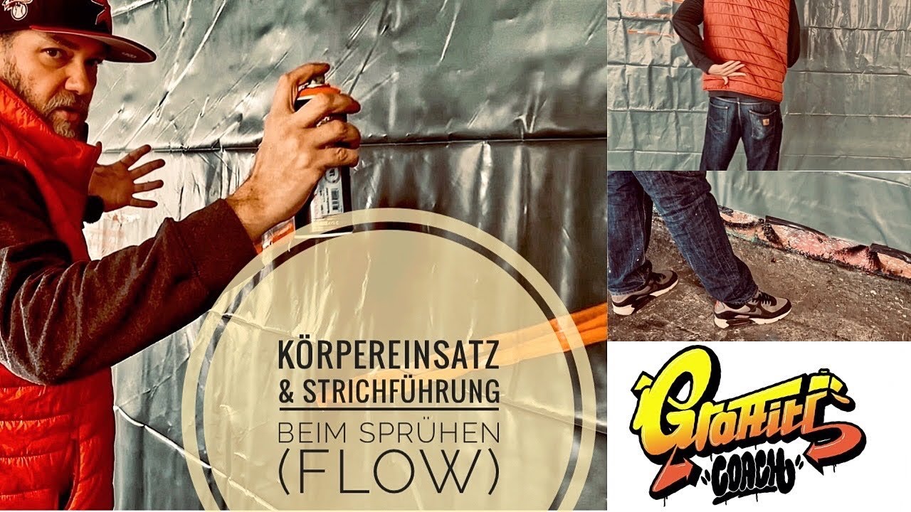 Graffiti Can Control - Körpereinsatz und Strichführung beim Sprühen (Flow)