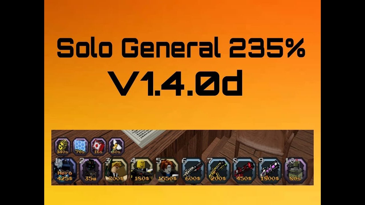 Solo General 235% v1.4.0d | Pixel Gun Tower Defense